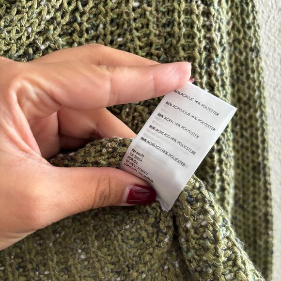 Urban Outfitters Kylie Knit Olive Green Cardigan Long Sleeve Hook Closure Sze XS - Picture 7 of 11